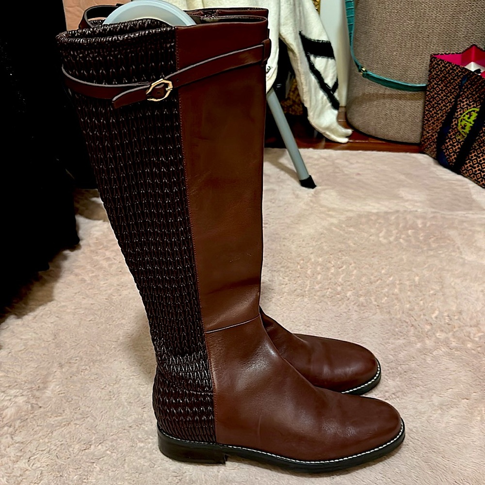 COLE HAAN GRAND 360 WOMEN'S KNEE HIGH LEATHER BOOTS